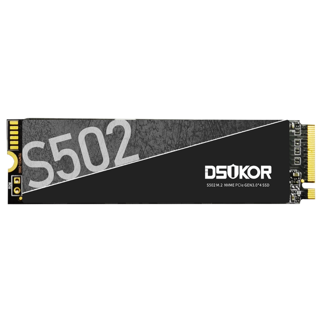 DSIKOR M502 M.2 NVMe SSD 1TB PCIe Gen3 X4 2280 Internal 7200 RPM Read 7000-7200MB/s Write 6500-7000MB/s 3-Year Warranty Aluminum