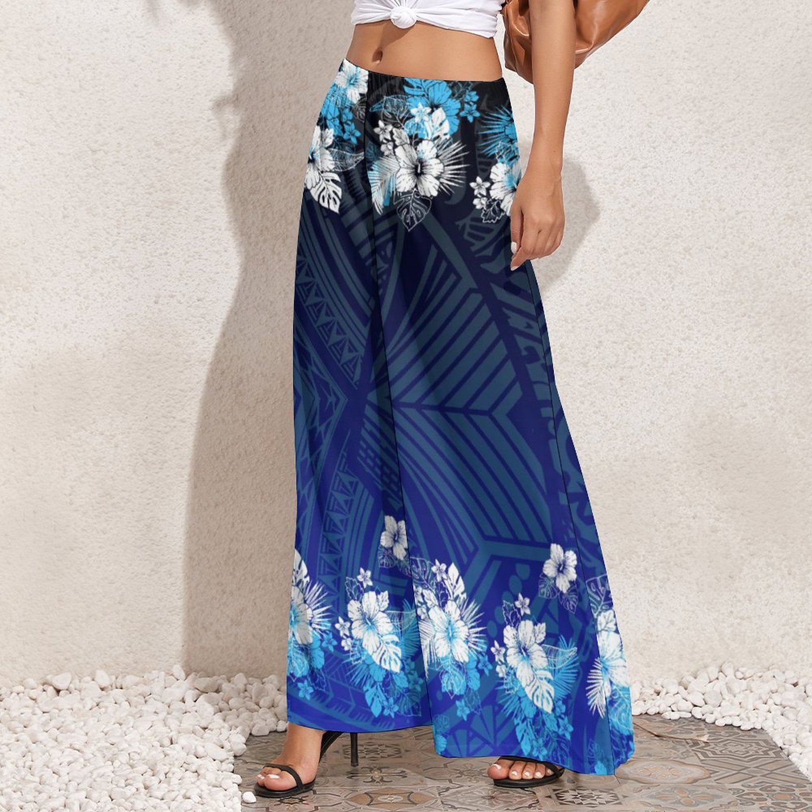 Shop Our Print on Demand Hawaiian Summer Wide Leg Pants
