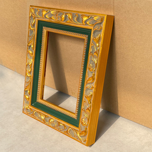 Tùy biến bán buôn vàng xanh <span class=keywords><strong>6x6</strong></span> 5x7 kích thước A1 A2 A3 A4 sang trọng Châu Âu Gỗ vuông hình ảnh khung ảnh - Product Image 2