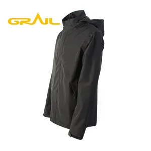 Новое поступление OEM модная водонепроницаемая ветрозащитная Теплая мужская лыжная куртка с черным принтом