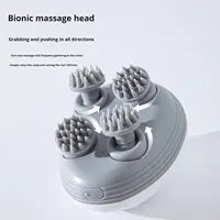 Masseur Électrique Intelligent pour Tête de Chat, Masseur pour Animaux de Compagnie Étanche en ABS+Silicone, Rechargeable Automatiquement, Classique, Moderne, Écologique, Idéal pour les Voyages