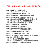 Accessoires de voiture 12V de haute qualité en gros LED sous la lumière de flaque de miroir pour Benz 190s A/B/C/E/CLA/GLA/CLS/S-Class