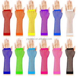 Guantes Largos de Red de los 80 para Mujeres y Niñas - Product Image 6