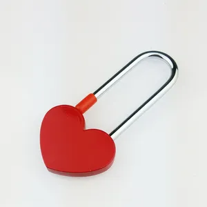 Lucchetto decorativo a forma di cuore long shackle love love senza chiave