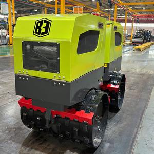 Rouleau de route vibrant autonome de 1600kg, télécommande diesel, double tambour changchai, moteur de pompe, conception de pied de mouton - Product Image 2