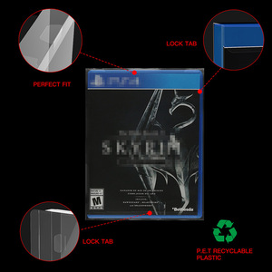 Funda Protectora Transparente Contra el Polvo para Cajas de <span class=keywords><strong>Juegos</strong></span> de PS2/Xbox 360/<span class=keywords><strong>Wii</strong></span> <span class=keywords><strong>GameCube</strong></span>, Compatible con Cajas de DVD Estándar, Estuches Retro para Videojuegos - Product Image 3