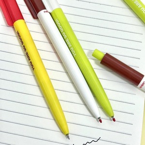 Apple Pie Live Press-Action Neutral Pen Simple Smooth Secado rápido 0,5mm Black Head Must-Have para estudiantes de nicho - Product Image 3