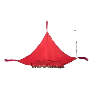 เครื่องประดับสไตล์ชนเผ่าสำหรับการแสดงระบำพื้นบ้าน พร้อมหมวกยิปซีแฟชั่นพิมพ์ลายเหรียญโครเชต์สำหรับการเต้น<span class=keywords><strong>ระบำ</strong></span>หน้าท้อง - Product Image 6