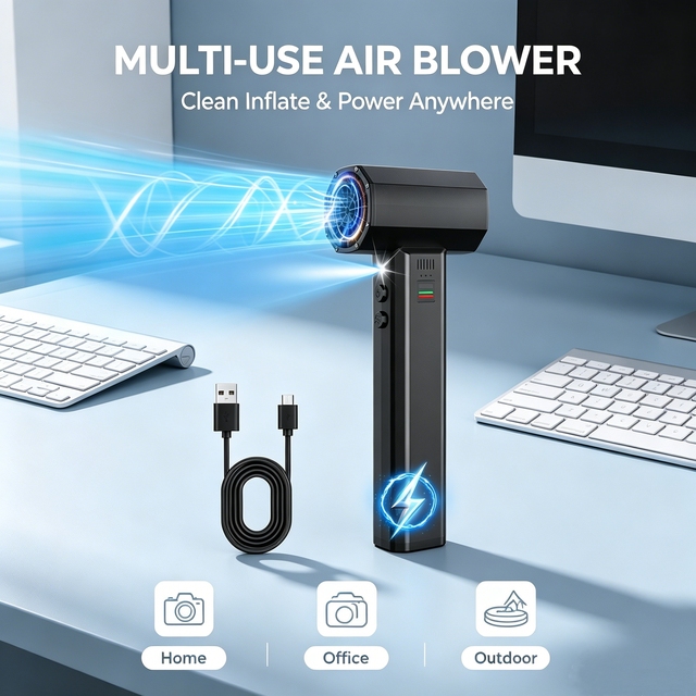 80000RPM Multi-functional Electric air duster 4000mAh*6 Super Large Capacity Jet Blower Turbo Fan Portable air Blower