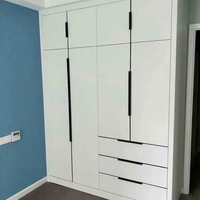 Armoire moderne en MDF blanc avec tiroirs pour chambre à coucher, dressing, OEM ODM, taille personnalisée