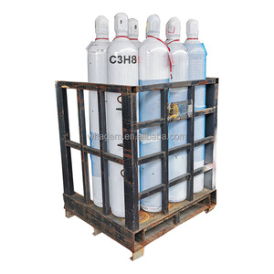 Kaliteli özelleştirilmiş hafif çelik istiflenebilir katlanabilir silindirler sanayi gaz Stillage kafes - Product Image 5