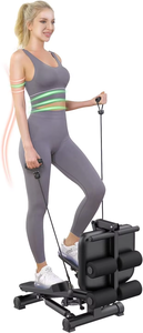 Steppeur sportif Wellshow pour l'exercice avec bandes de résistance, steppeur rotatif, machine à crunch abdominal pour l'entraînement en salle de sport - Product Image 5