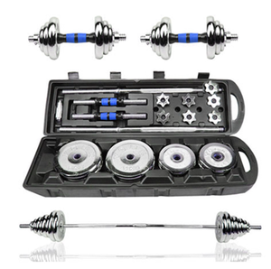 Bộ tạ tay bằng thép không gỉ 50KG, dùng được ở nhà và phòng tập, có thể điều chỉnh trọng lượng, bộ tạ tay mạ crôm 50kg kèm hộp đựng - Product Image 6