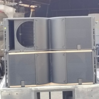 Gabinete de altavoz de sistema de sonido profesional de Color negro K3 Dual 12 pulgadas 2 vías caja de altavoz de matriz de línea pasiva para escenario