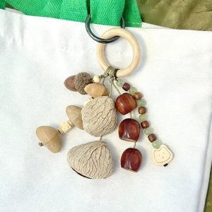 Wholesale Handmade Natural Acorn And Fruit‑Shell Bag Ornament <b>Wind</b> <b>Chime</b> Handicraft Souvenir Accessories - Product Image 3