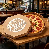 Boîtes à pizza recyclables, écologiques, biodégradables, en carton ondulé, taille personnalisée disponible, impression personnalisée, vente en gros