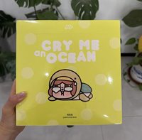 Оригинальный аутентичный POPMART Tears Flow Sea Series: Стеклянная плюшевая сумка для наушников, брелок-игрушка в тематике животных, 10 см, CN, для детей 5-7 лет