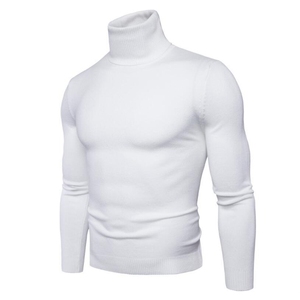 Maglione da <span class=keywords><strong>Uomo</strong></span> a Collo Alto, Slim Fit, Ispessito, Lavorato a Maglia, in Offerta - Product Image 4