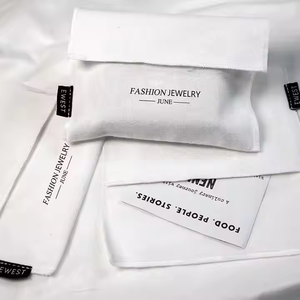 حقيبة تغليف من قماش القطن الأبيض الفاخر قابلة لإعادة التدوير، مخصصة لتخزين الملابس والفساتين والهدايا والمجوهرات بتصميم ظرف مع غطاء للحماية من الغبار - Product Image 6