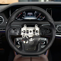 Volant de course sport en cuir et fibre de carbone personnalisé pour Dodge SRT Hellcat Redeye - 3 branches 35 mm Grip GLS fabriqué à Zhengzhou