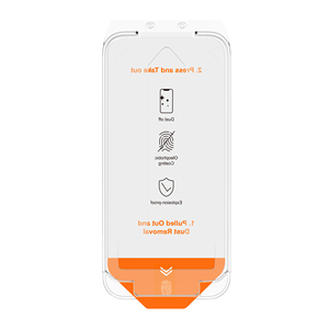 Protezione dello <span class=keywords><strong>schermo</strong></span> di installazione senza polvere per <span class=keywords><strong>iPhone</strong></span> 17 aria 16E 15 + 14 <span class=keywords><strong>13</strong></span> <span class=keywords><strong>Pro</strong></span> <span class=keywords><strong>Max</strong></span> facile installazione Auto-polvere rimozione Kit vetro temperato - Product Image 4