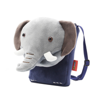 Animal en peluche éléphant gris Kawaii sac à bandoulière de voyage pour enfants sac à bandoulière en peluche personnalisé pour enfants