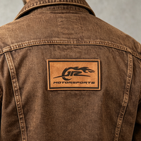 Écussons en cuir PU personnalisés avec logo, étiquettes écologiques thermosoudées pour jeans, vêtements, accessoires de confection à coudre, fabricant OEM