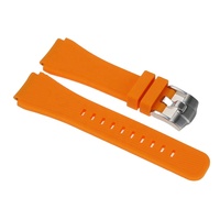 Bracelet de montre connectée en silicone souple coloré de 22 mm avec boucle solide en acier inoxydable, étanche, à barrettes à ressort rapides, compatible avec les boîtiers de montre carrés
