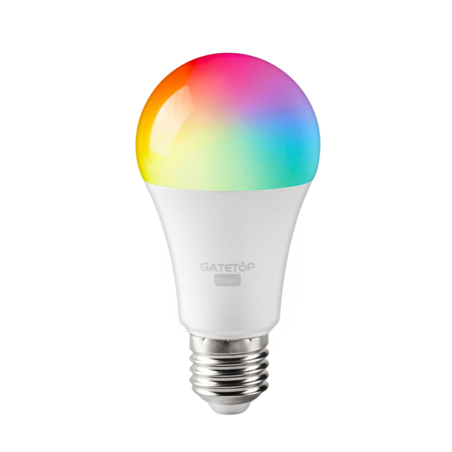 A60 E27 10W Smart LED Light Bombilla Inteligente Tuya with WiFi Bluetooth Alexa RGB 85V-265V Google Assistant Dimming Feature