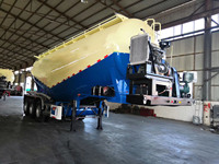 Réservoir de stockage de poudre sèche, compresseur d'air, réservoir de 60 tonnes, ciment, Semi-camion