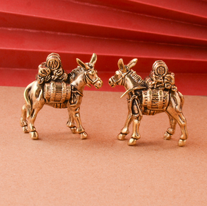 Statuetta di asino in ottone spedizione in stile Vintage antica scultura di asini all'ingrosso artigianato - Product Image 1