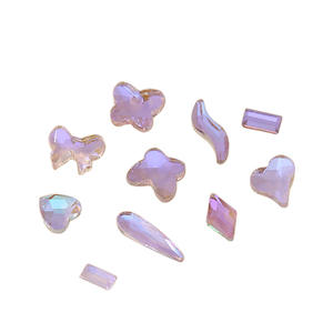 Lan Guang Venta al por mayor Multi forma de cristal AB Nail Stone Decoración Diseño Flatback Nail Art Fancy Rhinestone - Product Image 5