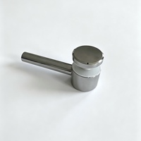 Composants de garde-corps de balcon extérieur en acier inoxydable poli miroir moderne 304/316, connecteurs de tube de main courante à pince pour verre, quincaillerie