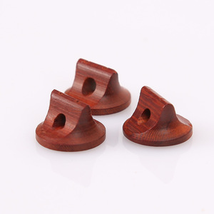 Purple Sandalwood Erhu Bridge 2Pcs Varnished Wood Violin Stringed <b>Instrument</b> Parts Accessory - Product Image 3