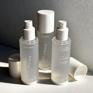 Bouteilles en <span class=keywords><strong>plastique</strong></span> givré sans air personnalisées de 15 ml à 20 ml avec pompe pour crème pour le visage, lotion, spray - Product Image 2