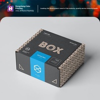 Boîte d'emballage en carton kraft recyclé imprimée avec logo et poignée pour chaussettes, vêtements en fourrure, emballage logistique en petites séries, emballage express