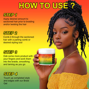 Gel Coiffant Tressé à Marque Blanche Formule Eau de Riz Fixation Extrême Personnalisable Non Gras et Non Écaillant - Product Image 6