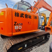 Mini-excavatrice hydraulique compacte d'occasion Hitachi ZX80 ZAXIS80 8 tonnes du Japon à vendre