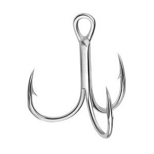 Hameçons triples en acier à haute teneur en carbone super résistants pour la pêche en eau salée, hameçons barbelés - Product Image 1