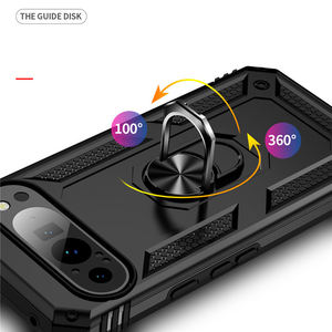 Venta al por mayor Gran oferta nueva funda <span class=keywords><strong>de</strong></span> teléfono anticaída magnética para Google Pixel 9 Pro, funda <span class=keywords><strong>de</strong></span> teléfono con soporte <span class=keywords><strong>de</strong></span> anillo para Google Pixel 9 - Product Image 3