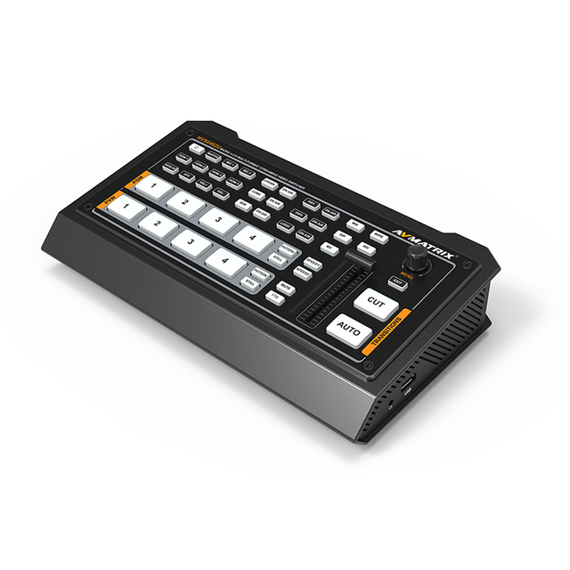 AVmatrix HVS0402U Video Switcher Mixer Live Streaming 4 Channel Auto-detected Inputs
