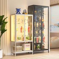 2026 Moderne Glas-Vitrine für Zuhause, Figuren- und Modell-Ausstellungsschrank, Transparenter Aufbewahrungsschrank für Blind Box Sammlerstücke