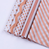 Emballage cadeau imprimé avec logo personnalisé, papier d'emballage fin de fleurs de noël, papier d'emballage pour chaussures, vêtements, cadeaux alimentaires