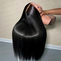 Perruque frontale HD sans colle 13x6 en cheveux naturels vietnamiens bruts, perruque en cheveux humains avec dentelle frontale, cuticules alignées, perruque à closure en cheveux humains vierges
