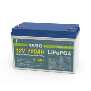 מכירה חמה yabo תאים פריזמטיים תאים פרסמטיים lcd מסך lifepo4 12v 100ah סוללת ליתיום עבור מוטו/דגים/כיסא גלגלים/סירה - Product Image 1