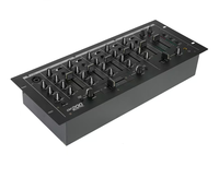 Console de mixage audio professionnelle GAX-CM200 pour DJ, en métal, avec USB, pour performances sur scène
