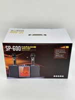 Speaker Karaoke Portabel SP600 BT 5.2 Sistem PA Mikrofon Nirkabel Ganda Lampu LED RGB USB AUX Kartu SD Pesta