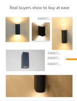 1111 GU10 Verre Diffuseur Extérieur Led Applique Murale Jardin Aluminium Lampe Étanche