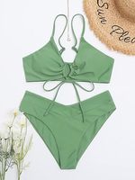 Ensemble Micro Bikini Sexy pour femmes coupe haute String Triangle séchage rapide grande taille XS maillots de bain plage Shorts de bain coussinets à manches courtes