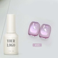 Vernis à ongles gel 5 en 1 effet œil de chat, sans base ni top coat, UV Soak Off, faible MOQ usine, vente en gros personnalisée